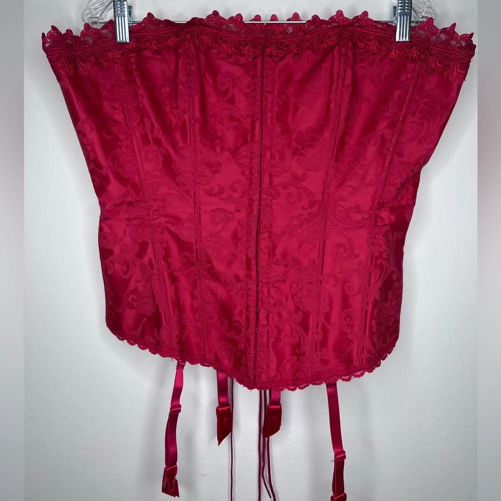 Fredericks of Hollywood red corset